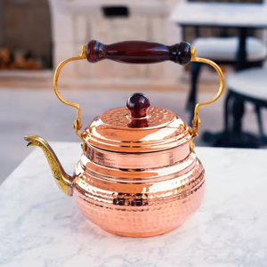 Hervidor de cobre para restaurantes y servicios de catering Hervidor de agua de cobre saludable ecológico con asa para servir té y leche - Product Image 1