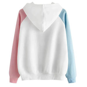 Sudaderas con capucha de invierno de Color sólido de la mejor calidad para mujer, logotipo frontal con capucha, lona de algodón 100%, transpirable, personalizable, venta directa de fábrica - Product Image 2