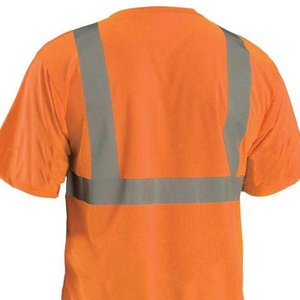 High Visibility Safety <b>T</b> <b>Shirt</b> for <b>Men</b> Customized Reflective Construction Workwear Clothing Security Working Apparel Wholesale - Product Image 3