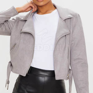 Logotipo personalizado de las mujeres de talla grande de cuero genuino de la motocicleta al aire libre Chaqueta de punto transpirable cremallera impermeable para la temporada de invierno - Product Image 5