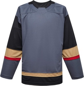 Venta al por mayor OEM directo de fábrica equipo uniformes sublimación tela de secado rápido duradero rendimiento avanzado personalizado camisetas de hockey sobre hielo - Product Image 2