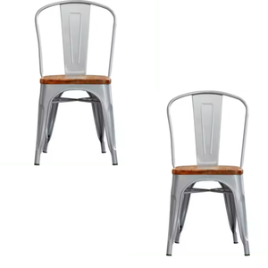 Chaises modernes faites à la main en acier inoxydable de meubles de restaurant d'usine directe pour des prix d'hôtel de salle à manger de cuisine - Product Image 5