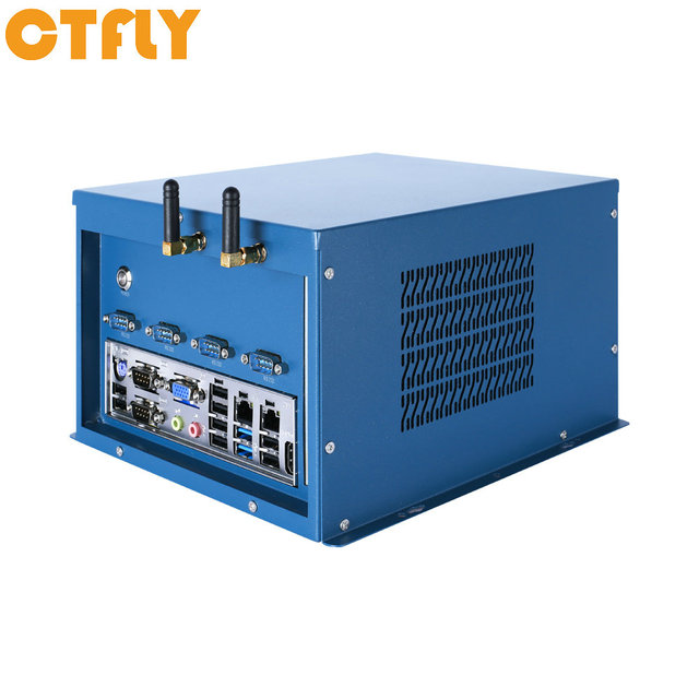 CTX11-WIPC Industrial Edge AI Computer Intel I3 I5 I7 6th-9th Gen Core Independent CPU 10USB 6COMPCIe*16 8GPIO Embedded Box PC