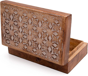 Handmade <b>Decorative</b> Wooden Jewelry <b>Box</b> Organizer Keepsake <b>Box</b> Treasure Chest Trinket Holder Watch <b>Box</b> <b>Storage</b> House - Product Image 6