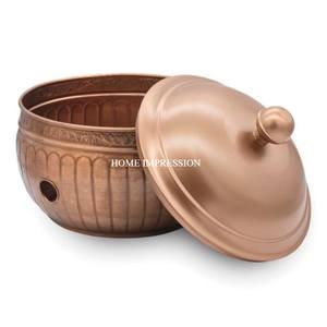 Martelé travail poudre enduit écologique tuyau Pots grande taille élégant concepteur attrayant Look métal créatif arrosage tuyau Pot - Product Image 2