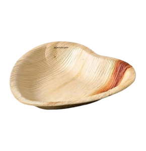 จานทรงหัวใจแบบย่อยสลายได้จานใบปาล์มแบบใช้แล้วทิ้งสำหรับงานปาร์ตี้วันเกิดซูเปอร์มาร์เก็ต - Product Image 6