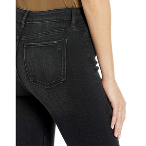 Pantalones vaqueros de cintura alta para mujer, pantalón vaquero de talla grande personalizado con logotipo personalizado - Product Image 4