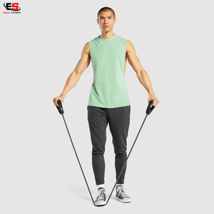 Débardeurs de sport pour hommes OEM, respirants, en coton et élasthanne, vêtements de sport personnalisables, style décontracté pour la musculation et le fitness - Product Image 4