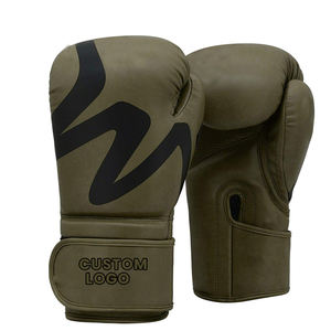 Guantes de boxeo de cuero de vaca hechos a medida de alta calidad para adultos - Product Image 1