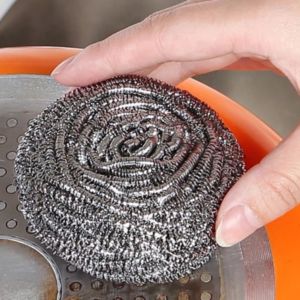 Marque privée Casalina Inox Extra Large Récureur en acier inoxydable en forme de spirale pour le nettoyage de la cuisine Lot de 3x30g - Product Image 3