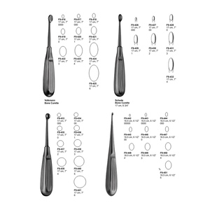เครื่องมือขูดกระดูก Volkmann Bone Currete Schede ขนาด 17 ซม. 6 3/4 นิ้ว คุณภาพดีที่สุด เครื่องมือขูดกระดูก Bruns แบบตรง - Product Image 1
