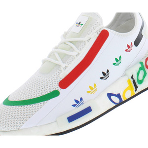 Zapatos Adidas Nmd_R1 Spectoo para Niños Color: Blanco/Multicolor 100% Auténticos - Product Image 3