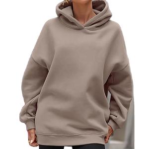 Manufacturer's High Quality <b>Women's</b> Korean <b>Pullover</b> Hoodie 100% Cotton Thick String Winter Season Sport Style With Hooded Collar - Product Image 2