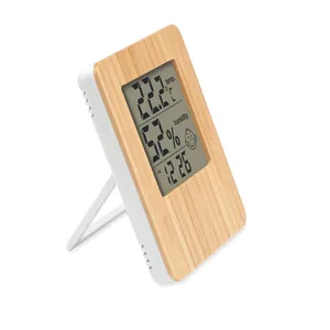 SUNCITY Eco-Friendly Bamboo Weather Station Household Thermometers Gadgets - Product Image 5