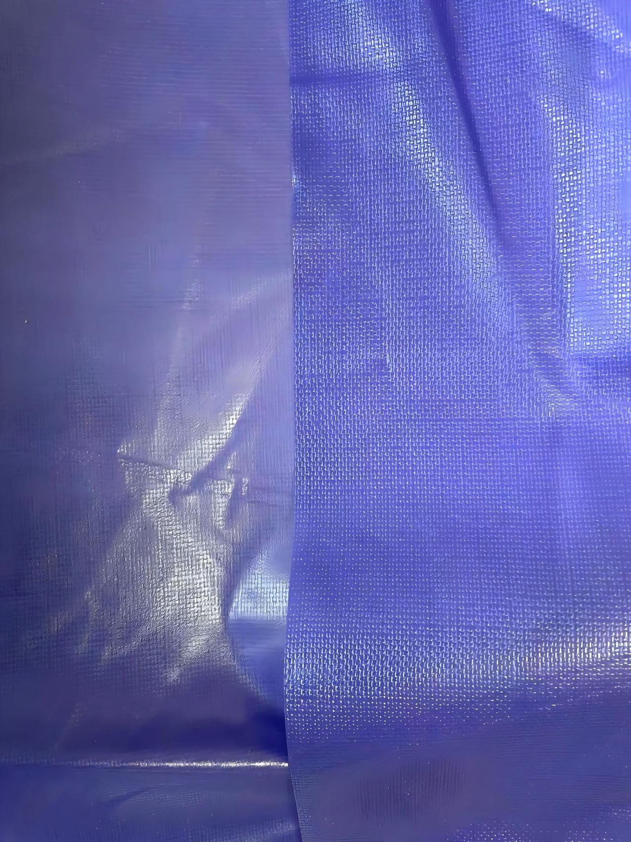 Lin fin Bleu uni