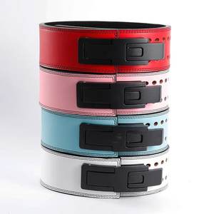 Cinturón de Cuero Personalizado con Brillo, 13 mm de Grosor, Transpirable, Antideslizante, con Hebilla de Palanca para Levantamiento de Pesas - Product Image 5