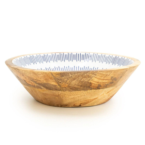 Wholesale Modern Design Mango Wood <b>Pink</b> Enamel <b>Bowl</b> Vintage Round Wooden Salad Serving <b>Bowl</b> Kitchen & Home Decoration <b>Bowl</b> - Product Image 4