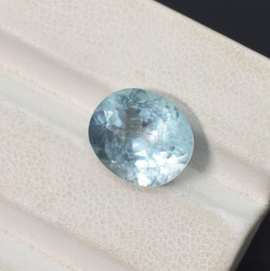 Piedra preciosa ovalada de Aguamarina natural, piedra natal de abril, piedra preciosa suelta, piedra preciosa calibrada, anillo de piedra de corte ovalado facetado, piedra preciosa - Product Image 2