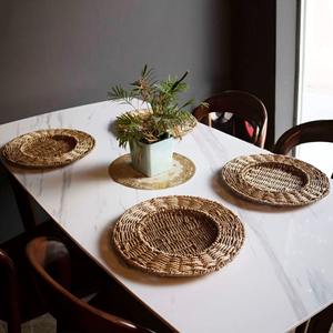 Mantel individual de algas marinas redondo minimalista, productos ecológicos hechos en Vietnam, decoración de mesa al por mayor - Product Image 4