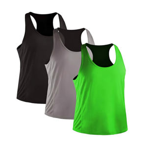 Plus Size Mens Tank <b>Tops</b> Lightweight Breathable Material for Maximum Comfort and Style Ideal for Sports Summer & Active Men - Product Image 1