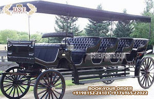 Carruaje de caballos de estilo victoriano elegante Carruaje de caballos especial Vis-A-Vis Carruaje de caballos de 4 plazas Vis-A-Vis exclusivo - Product Image 3