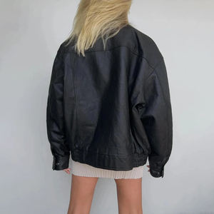 Veste en cuir pour femmes à la mode en peau d'agneau véritable Style vintage Veste en cuir pour femmes Veste respirante en cuir de vache véritable - Product Image 2