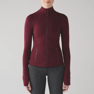 Chaqueta de yoga con cremallera completa para mujer, personalizada con logotipo, al por mayor, nueva, sublimada, para entrenamiento, ropa deportiva para chicas - Product Image 1