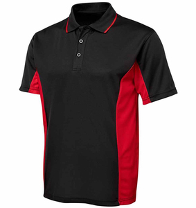 Ropa deportiva Polo de dos tonos para adultos Hombres Polo deportivo en blanco Camiseta Panel lateral Polo de manga corta Tops - Product Image 1