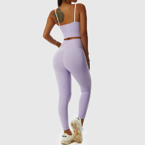 Nouveau design de vêtements de sport sans couture pour femmes soutien-gorge de sport grande taille ensemble de leggings taille haute ensembles de fitness et d'entraînement de yoga - Product Image 6