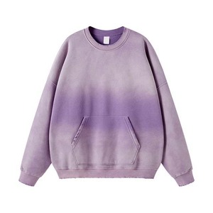 เสื้อสเวตเตอร์ปักลายพัฟไซส์ใหญ่พิเศษใส่ได้ทั้งชายและหญิงเสื้อสเวตเตอร์ผ้าฟลีซซักในฤดูหนาวเสื้อสวมหัวคอลูกเรือออกแบบได้ตามต้องการ - Product Image 2
