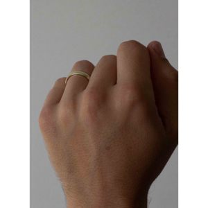 Anillo de Boda para Hombre Milo Classic de Oro Sólido de 14k con Piedra Preciosa Moissanita, Anillo con Patrón de Corazón y Número, Joyería de Oro para Regalo de Compromiso - Product Image 6