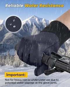 Tendance Gants d'hiver thermiques élégants Doublure douce Écran tactile Design convivial Conduite quotidienne Style de mode - Product Image 6