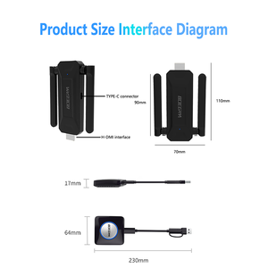 4k Plug & Play âm thanh không dây & Video Transmitter & <span class=keywords><strong>Receiver</strong></span> đa thiết bị tương thích cho phòng hội nghị với phạm vi 50m - Product Image 4