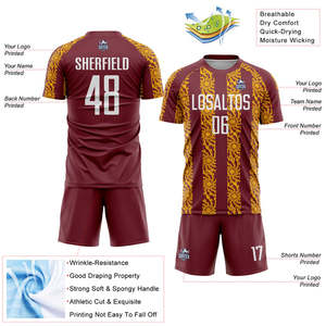 Uniformes de fútbol al por mayor para resistencia con telas transpirables cortes auténticos control avanzado del sudor e impresión personalizada - Product Image 5