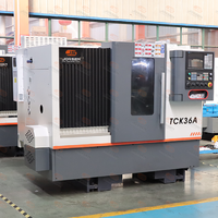 Centre de tournage CNC incliné TCK36A, contrôlé par GSK, haute rigidité, moyenne capacité, 5KW, haute précision, économie d'énergie pour le métal