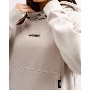 Sweat à capuche essentiel personnalisé gris cendré clair taille XXS 100% coton French Terry lavage enzymatique broderie 3D sérigraphie - Product Image 6