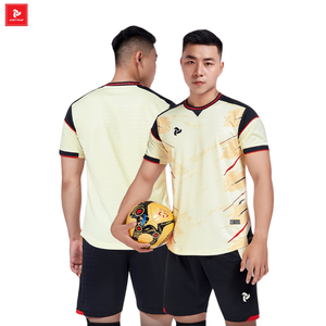 ชุดเสื้อเจอร์ซีย์ฟุตบอลของผู้ชายชุดวอร์มโรงงานผลิตจากวัสดุโลโก้ที่กำหนดสีได้เอง - Product Image 5