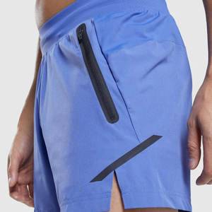 Shorts de sport pour hommes à séchage rapide avec poches zippées, taille à cordon de serrage et tissu léger et respirant - Product Image 5