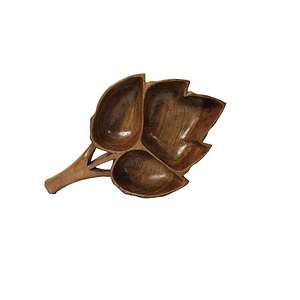 Bandeja de Madera Artesanal para Frutos Secos, Bandeja Multiusos para Servir Bocadillos, Nueces y Dulces en el Hogar y la Cocina - Product Image 1