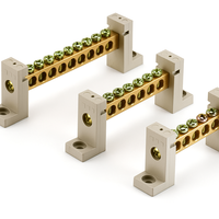 Connecteurs de barre omnibus en cuivre OEM, raccords neutres et borniers pour tableau électrique et distribution électrique