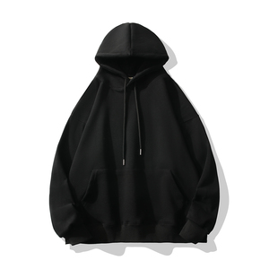 Sudadera con capucha de algodón y color sólido para hombre personalizada al por mayor calidad superior con servicio OEM/ODM para primavera otoño o invierno - Product Image 6