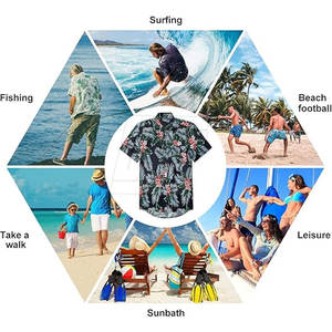 Chemise hawaïenne pour homme, légère et confortable, idéale pour l'été, style décontracté, parfaite pour les vacances à la plage, les voyages et les fêtes en plein air - Product Image 5