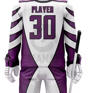 Nouveauté - Ensembles de tenues de hockey sur glace - Couleurs et motifs personnalisés - Tissu 100% polyester respirant et à séchage rapide - Product Image 6