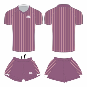Conjunto de uniforme de rugby Jersey transpirable sublimado y pantalones cortos de rugby - Product Image 4