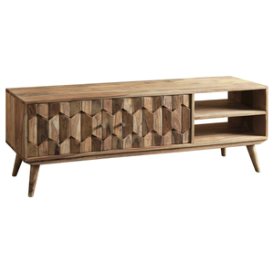 DIMONT acacia <b>wood</b> <b>TV</b> <b>cabinet</b> ethnic morden storage Handcrafted Solid <b>Wood</b> <b>tv</b> entertainment unit <b>cabinet</b> media console - Product Image 3