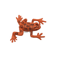 Juguete de rana de plástico en miniatura