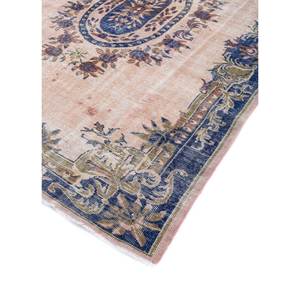 พรมขนสัตว์ถักมือสไตล์วินเทจ สีเบจและสีน้ำตาล ลายเหรียญแบบนามธรรม รูปทรงสี่เหลี่ยมผืนผ้า สำหรับห้องนั่งเล่นหรือทางเดินในบ้าน รุ่น Pae-2039 - Product Image 2