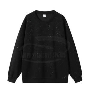 Sudaderas con diamantes de imitación de alto rendimiento, sudaderas básicas de moda con diamantes de imitación - Product Image 1