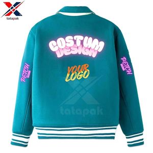 Chaqueta Cortavientos de Mezcla de Lana con Relleno de Algodón para Hombre, Calidad de Exportación, Impermeable, Cortavientos, Transpirable, Diseño de Parches, Parches Frontales - Product Image 2