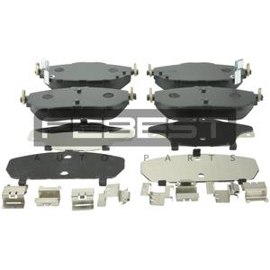 Set di pastiglie freno anteriori FEBEST (0101-NDE180F) - Product Image 1